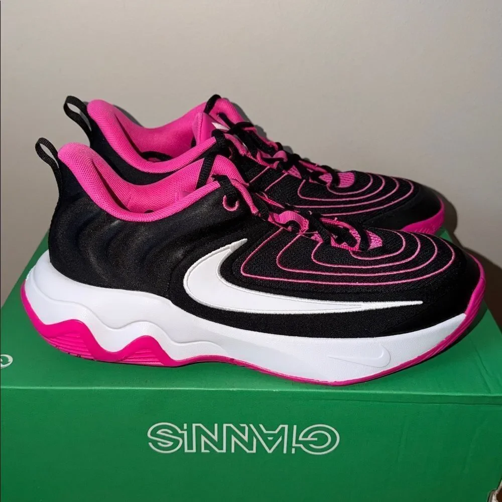 Nike Giannis Immortality 4 GS Black White Fuchsia FZ6734-004 Youth Size 7Y